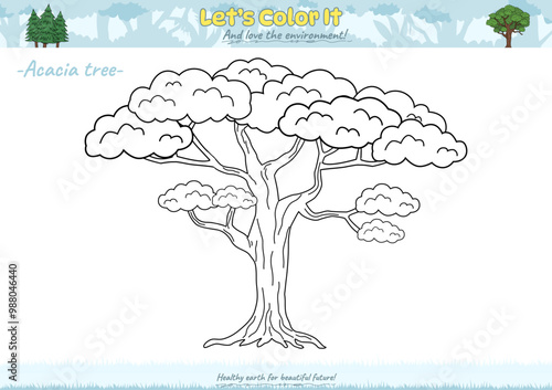 Lets color it Savannah tree 3