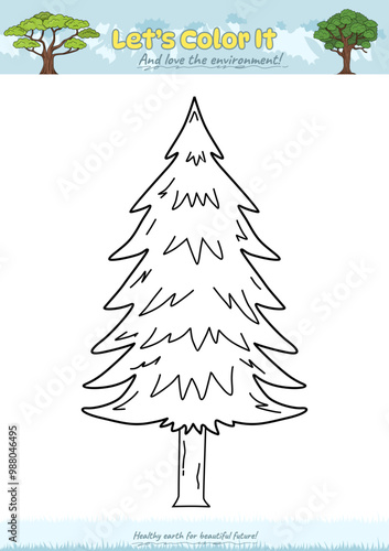 Lets color it Spruce tree