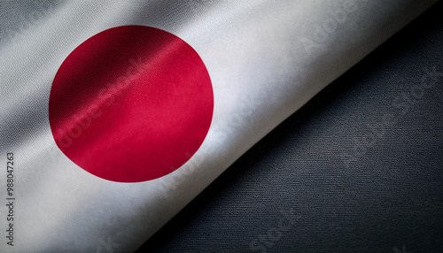 waving Japan flag, fabric texture, with copy space area Free Download waving Japan flag, fabric texture, with copy space area - GFXLoad