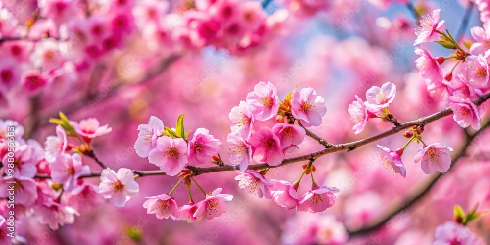 Selective focus of pink Cherry blossoms on tree branches, Cherry blossoms, pink, tree, branches, beautiful, nature, floral Selective focus of pink Cherry blossoms on tree branches, Cherry blossoms, pink, tree, branches, beautiful, nature, floral