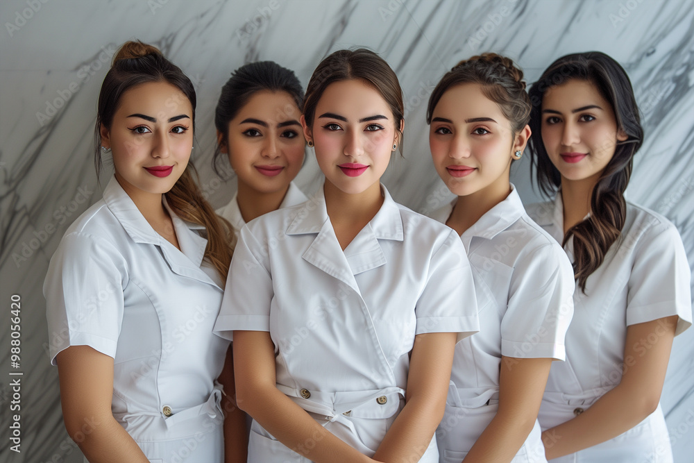 Photography of aesthetic of Bolivia team therapists in beauty center.
Photography of aesthetic of Bolivia team therapists in beauty center.