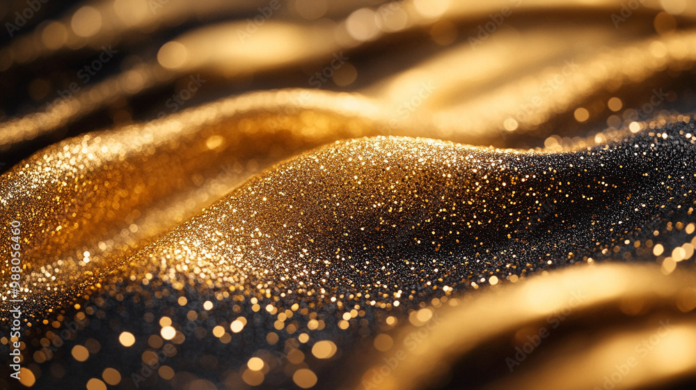golden dust sparkling like a wave of shimmering light, evoking feelings of warmth, luxury, and a sense of ethereal beauty in an enchanting atmosphere golden dust sparkling like a wave of shimmering light, evoking feelings of warmth, luxury, and a sense of ethereal beauty in an enchanting atmosphere