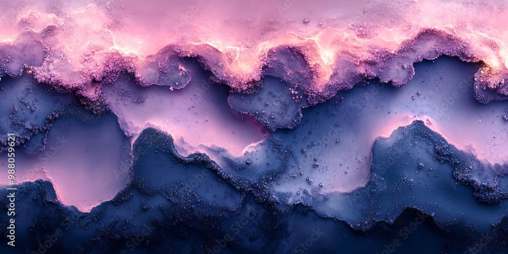 Abstract Swirling Patterns of Pink and Blue Liquid Art Abstract Swirling Patterns of Pink and Blue Liquid Art