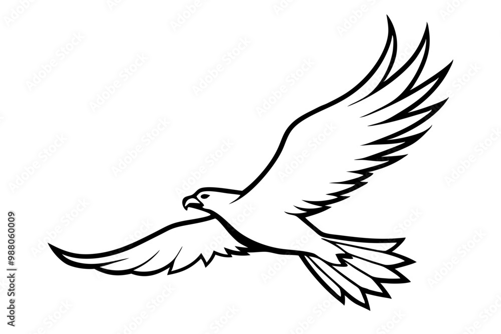 eagle silhouette of a flying bird icon style white background eagle silhouette of a flying bird icon style white background