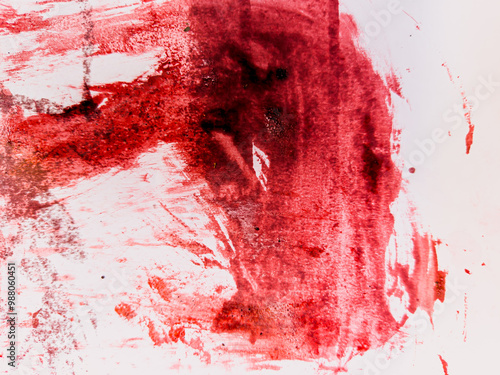 bloody walls. scary criminal concept, dried blood splashes on white cement walls. Crime, murder, Blood splatter, horror wall, scary bloody wall