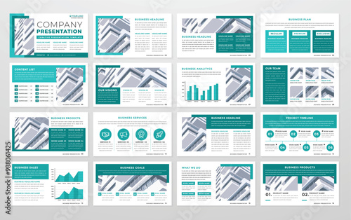 Business presentation layout template design with minimalist style and modern concept use for business proposal