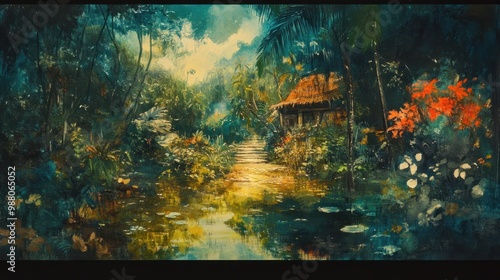 Jungle Hut by the River