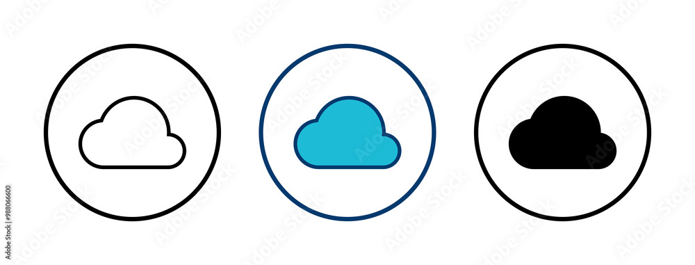 Cloud icon vector isolated on white background. cloud computing icon Cloud icon vector isolated on white background. cloud computing icon