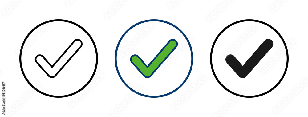 Check icon vector isolated on white background. check mark icon. check list button icon. Tick Check icon vector isolated on white background. check mark icon. check list button icon. Tick