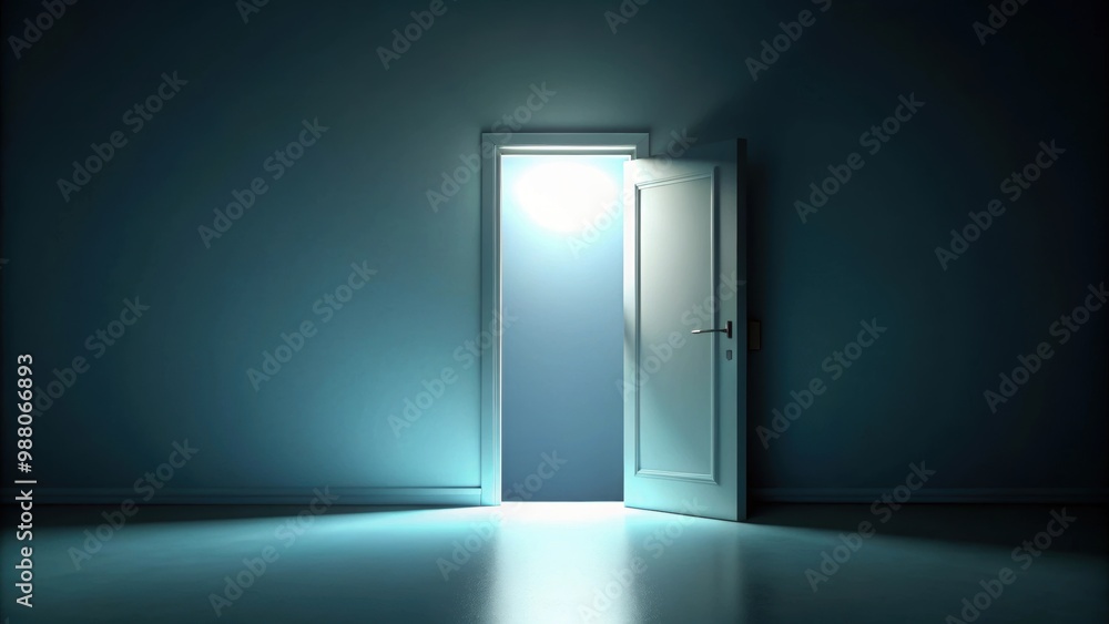 A bright exit door in a dark room symbolizing hope amid the gloom, hope, bright, exit, door, dark, room, light, tunnel A bright exit door in a dark room symbolizing hope amid the gloom, hope, bright, exit, door, dark, room, light, tunnel