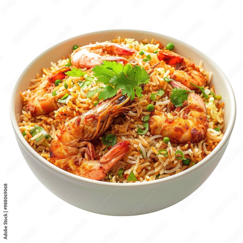 Dhaka Style Kachchi Chicken Prawn Biriyani with Aromatic Rice Dhaka Style Kachchi Chicken Prawn Biriyani with Aromatic Rice