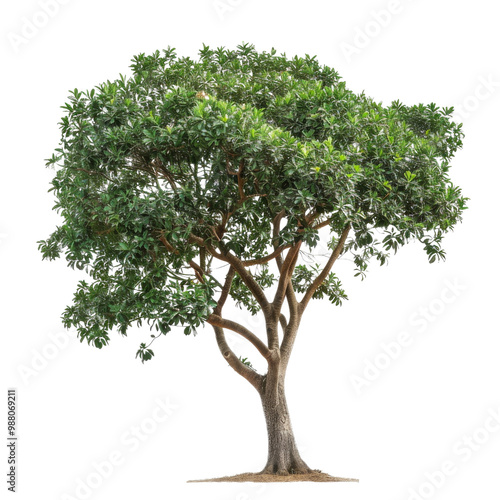 Lophostemon Confertus Tree With White Background Photography