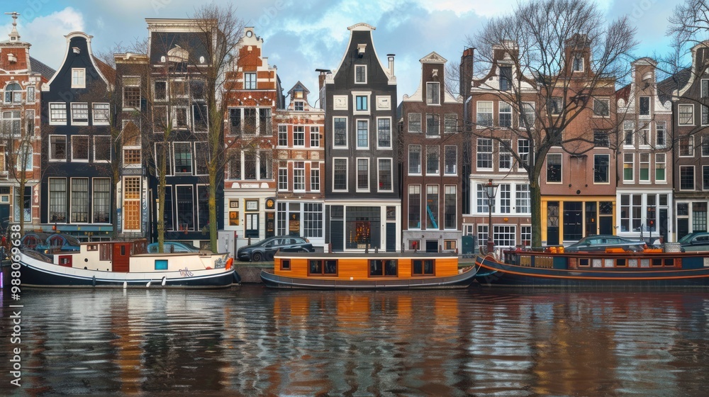 Obraz premium Amsterdam Canal Houses