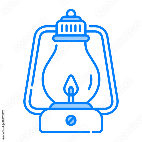 Lantern icon. lantern, flame, oil lamp, fire lamp, lamp, light, candle, traditional, halloween, autumn. Vector icon illustration