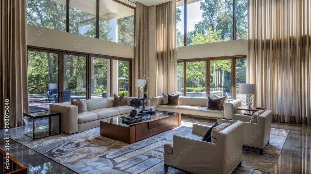 Modern Living Room with Natural Light Modern Living Room with Natural Light