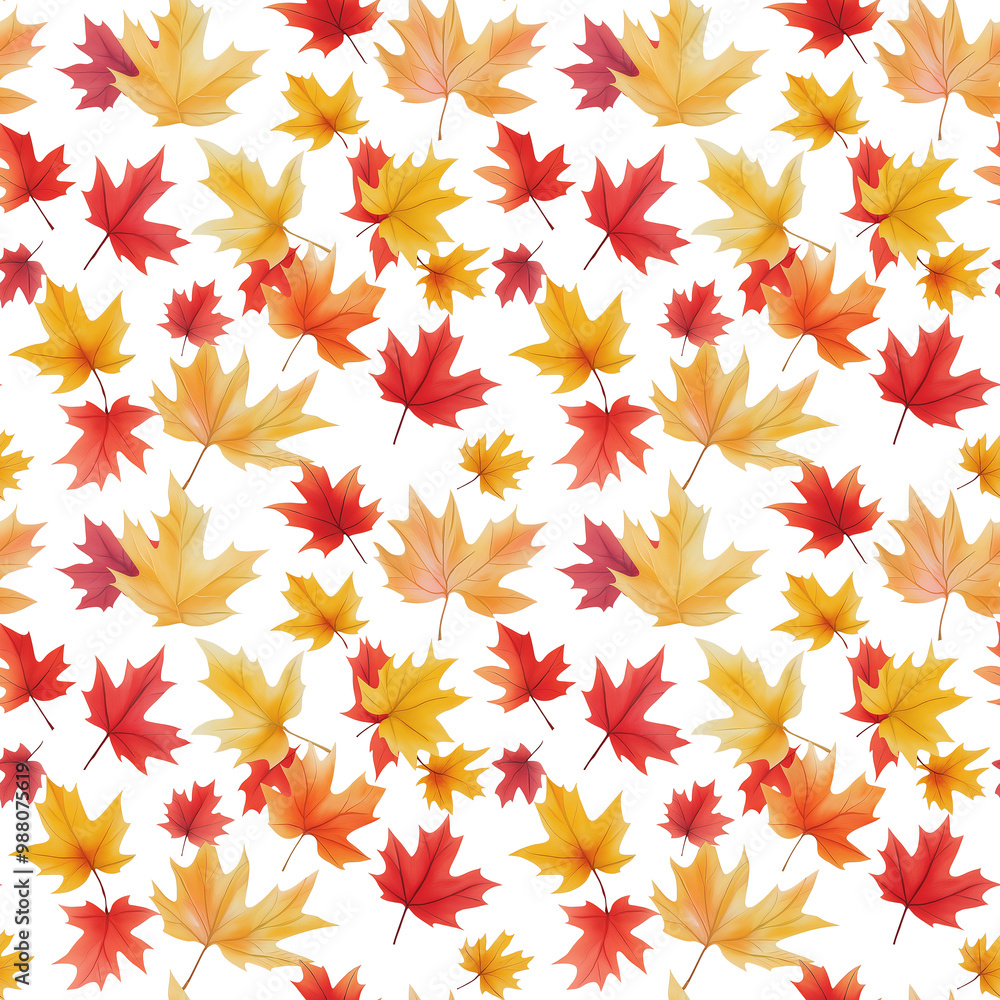 Fototapeta premium maple leaves( seamless)