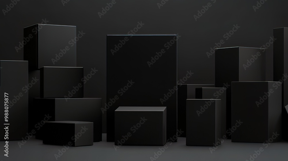 Black Box City: A Minimalist Product Display Black Box City: A Minimalist Product Display