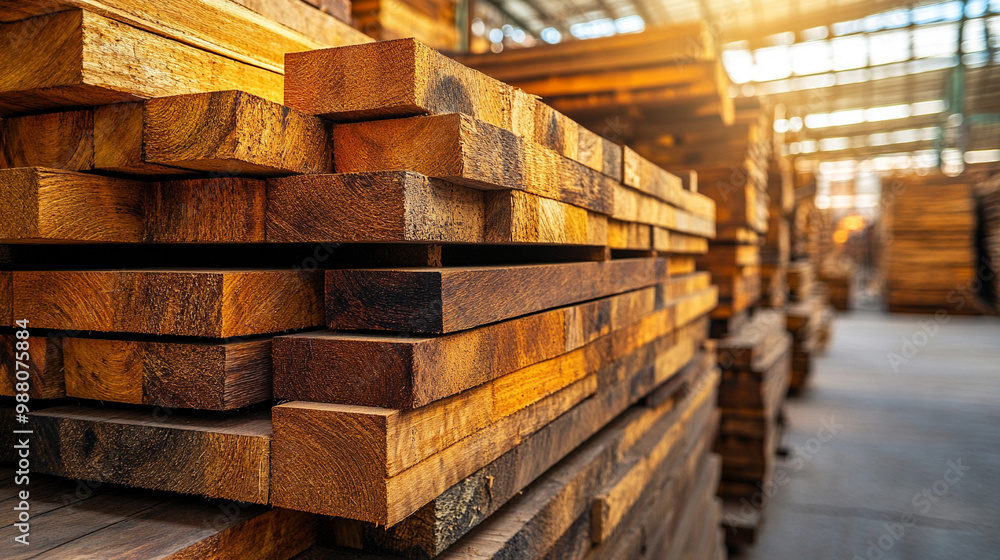 wooden planks neatly arranged, symbolizing order, industry, and craftsmanship. The repetition and natural texture convey strength, durability, and the timeless beauty of wood in construction wooden planks neatly arranged, symbolizing order, industry, and craftsmanship. The repetition and natural texture convey strength, durability, and the timeless beauty of wood in construction