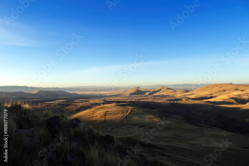 sunset over the mountains