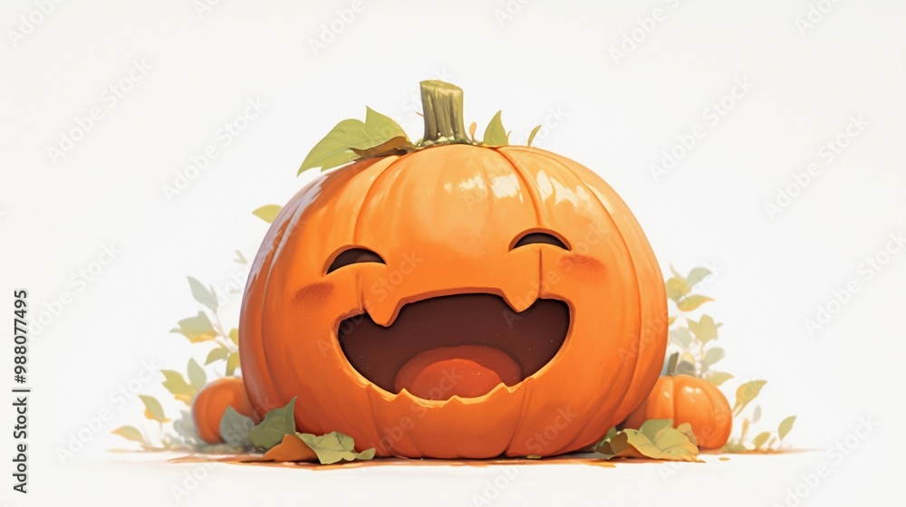 ハロウィンの可愛いカボチャキャラクター11 ハロウィンの可愛いカボチャキャラクター11