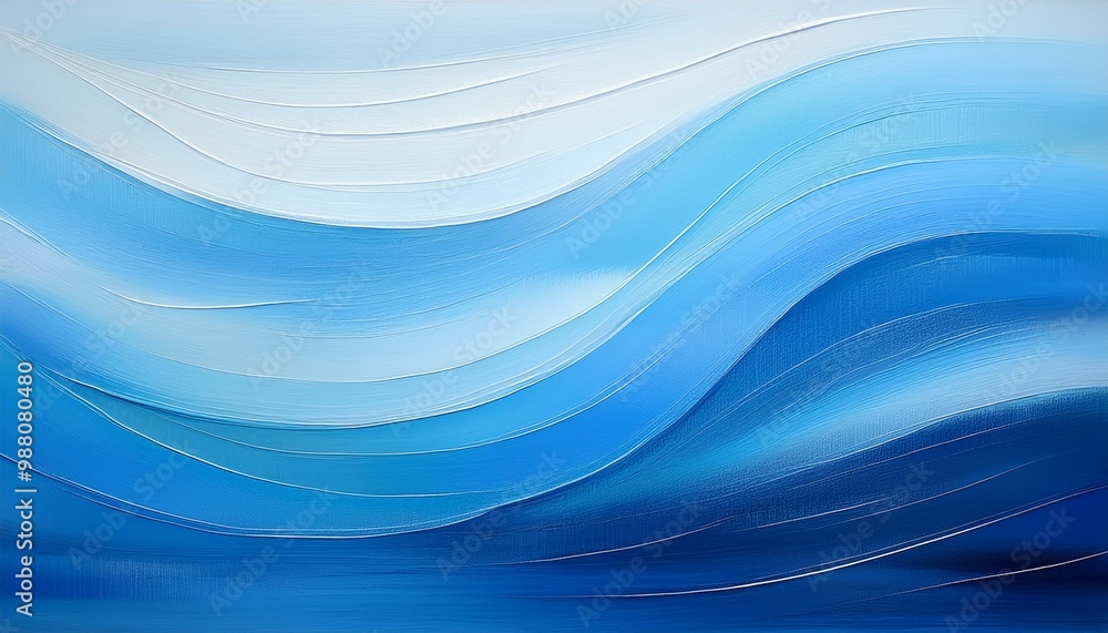 Set of horizontal brush strokes in different shades of blue, abstract white blurred texture Set of horizontal brush strokes in different shades of blue, abstract white blurred texture