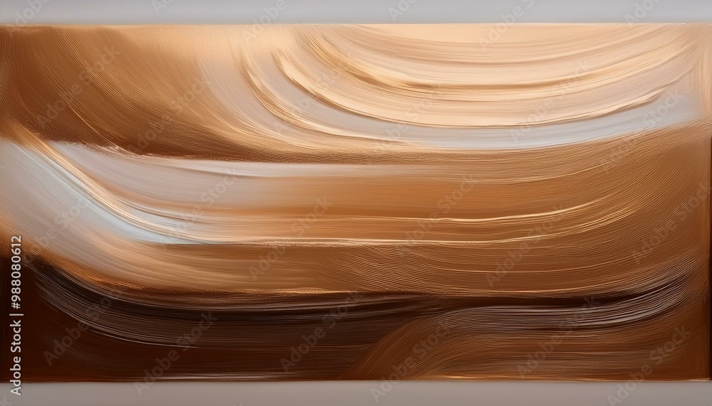 Set of horizontal brush strokes in different shades of brown, texture and abstract white Set of horizontal brush strokes in different shades of brown, texture and abstract white