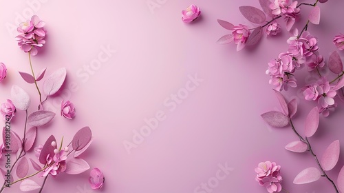  A simple yet charming light purple background decoration. The light purple hue is soft and soothing, creating an inviting atmosphere. The decoration might include delicate patterns or textures that a