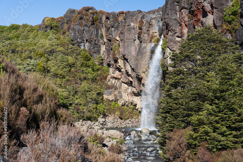 Taranaki Falls in Tongariro National Park, New Zealand