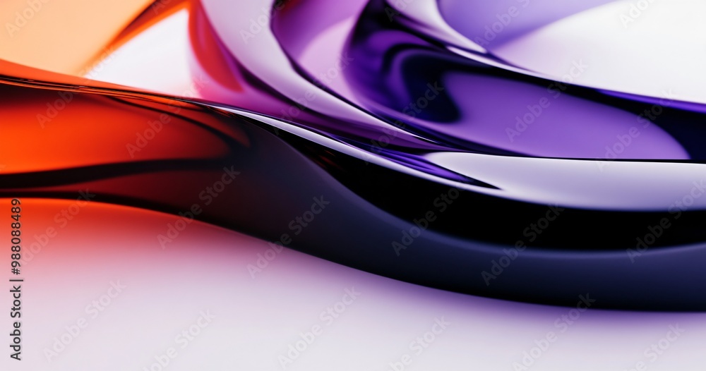Obraz premium Abstract Background Featuring Glass and Metal Shapes for Modern Design Projects