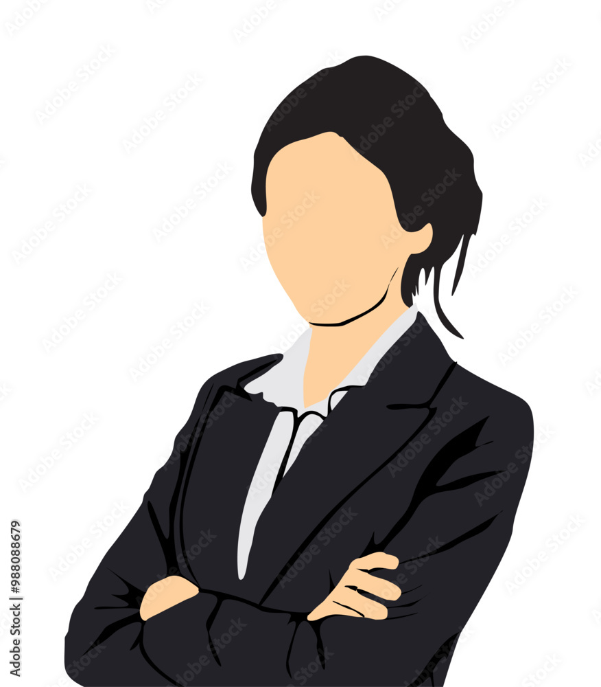 businesswomen half isolated business profile businesswomen half isolated business profile