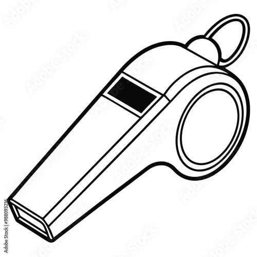 Whistle Sport Accessory vector silhouette