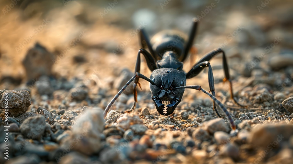 Close-up of a Black Ant Close-up of a Black Ant