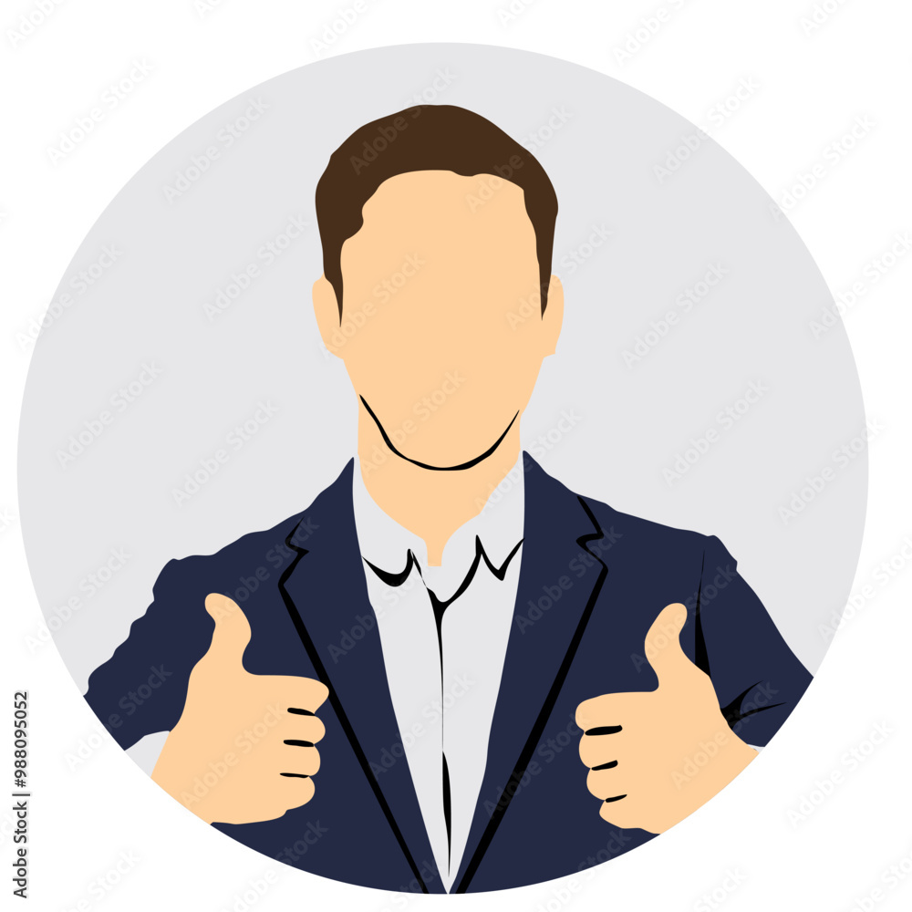 business man half isolated business avatar,profile business man half isolated business avatar,profile