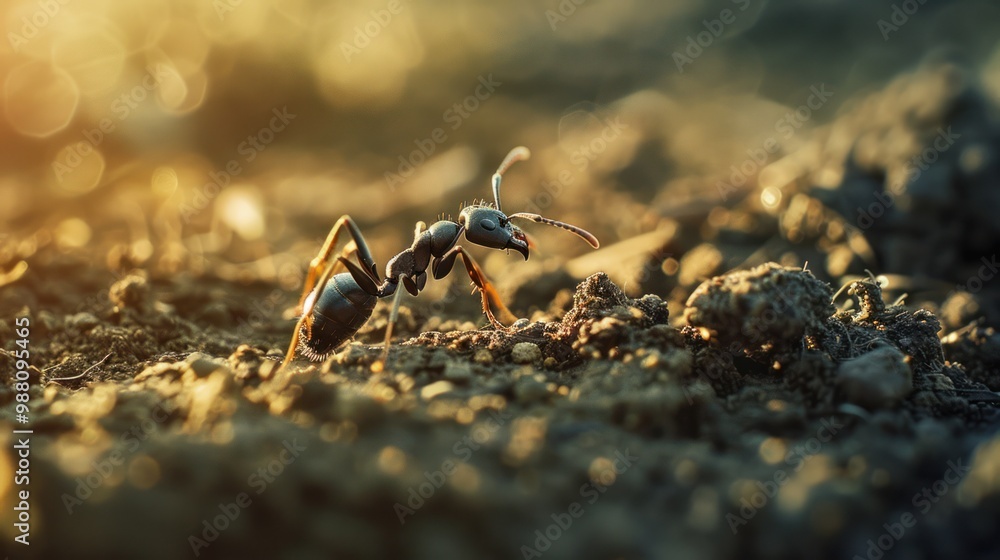 Ant in Golden Hour Ant in Golden Hour