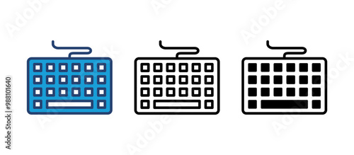 Keyboard icon vector. keyboard vector symbol