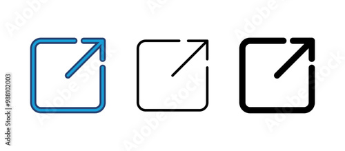 External link icon vector. link icon vector. hyperlink symbol