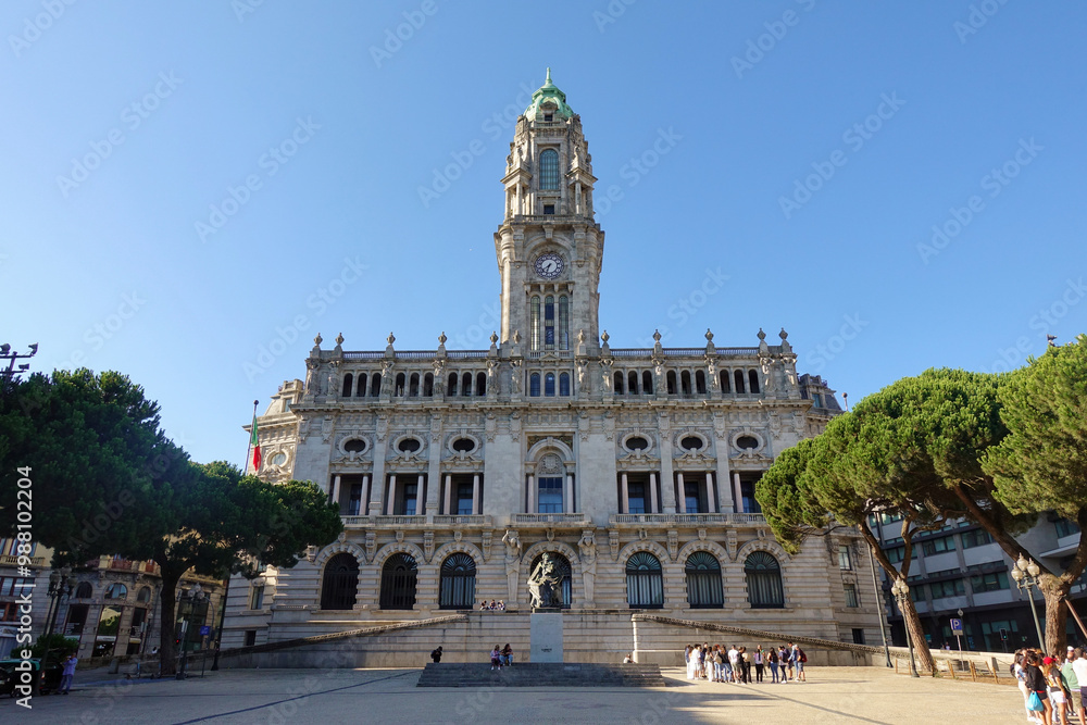 Fototapeta premium City hall of Porto, Portugal