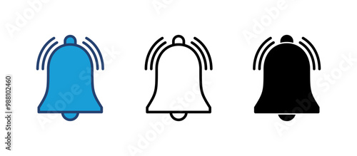Bell Icon vector. Notification icon for your web site design
