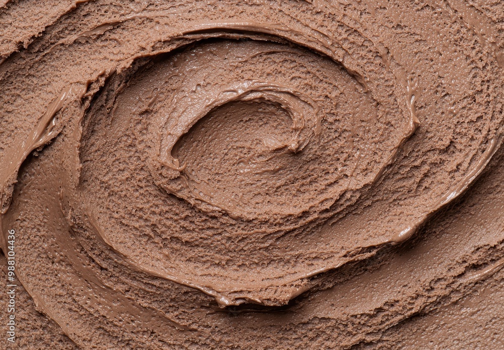 Fototapeta premium Smooth chocolate ice cream texture