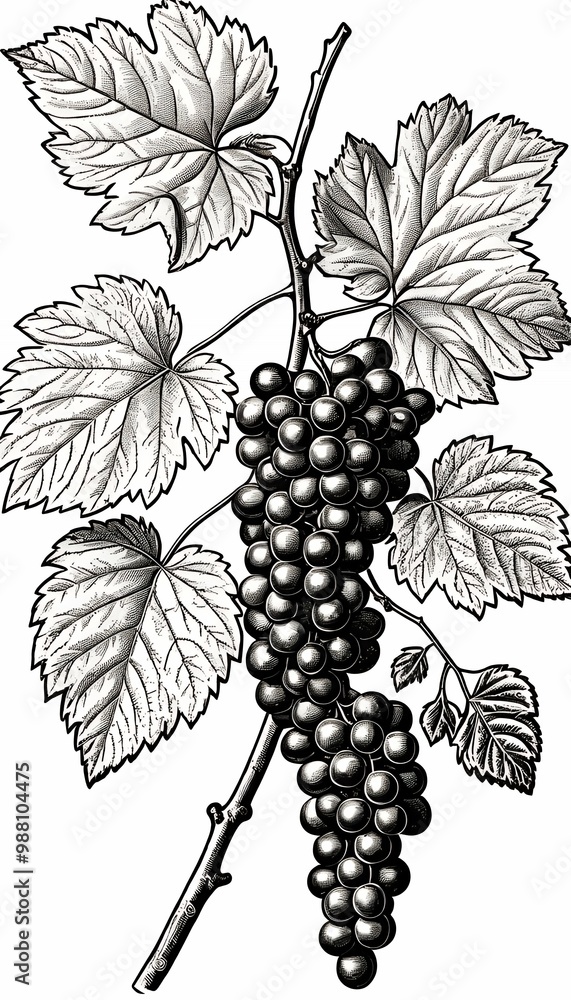 white grapes clip engraving little background illustration art antique bird black white olated twig tree branch grape wine illustration hand white vine design background drawn drawing leaf art food