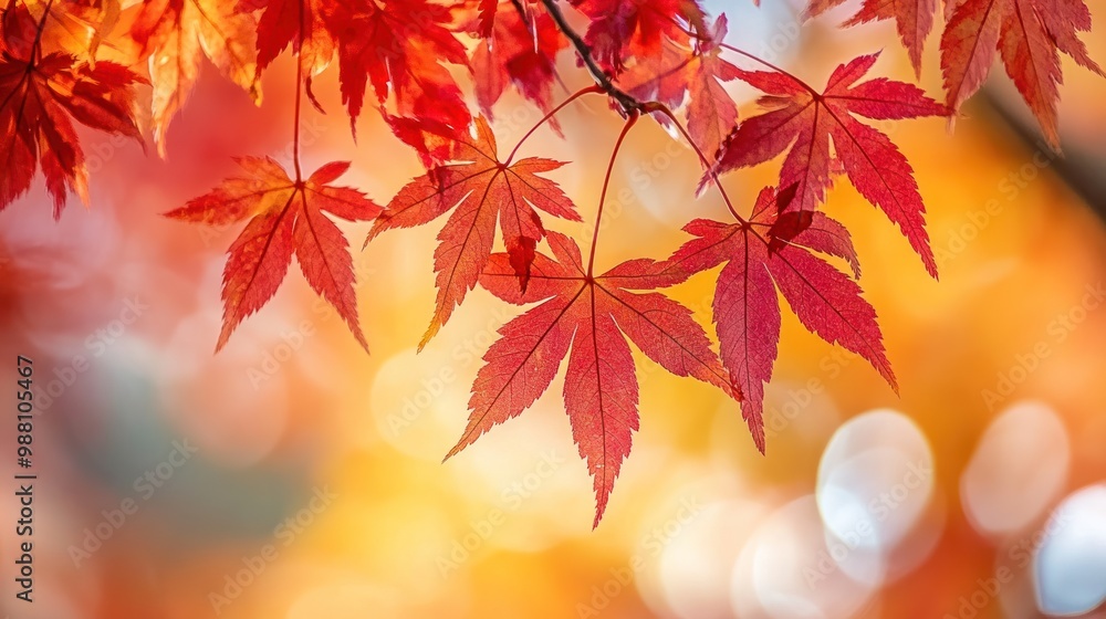 Vibrant autumn leaves with a blurred background, showcasing fall colors and nature's beauty. Vibrant autumn leaves with a blurred background, showcasing fall colors and nature's beauty.