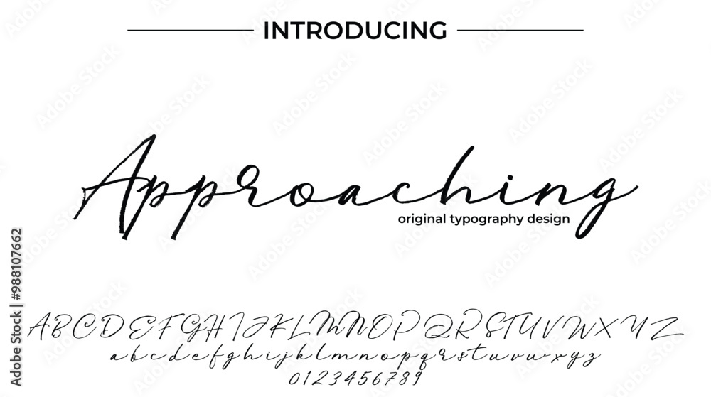 Approaching Font Stylish brush painted an uppercase vector letters, alphabet, typeface Approaching Font Stylish brush painted an uppercase vector letters, alphabet, typeface