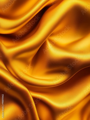 Golden Waves of Fabric - Luxury Texture, representing wealth, elegance, softness, flow, and artistry.