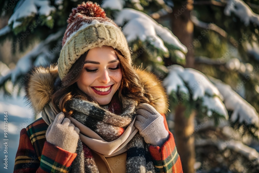 woman in winter clothes woman in winter clothes