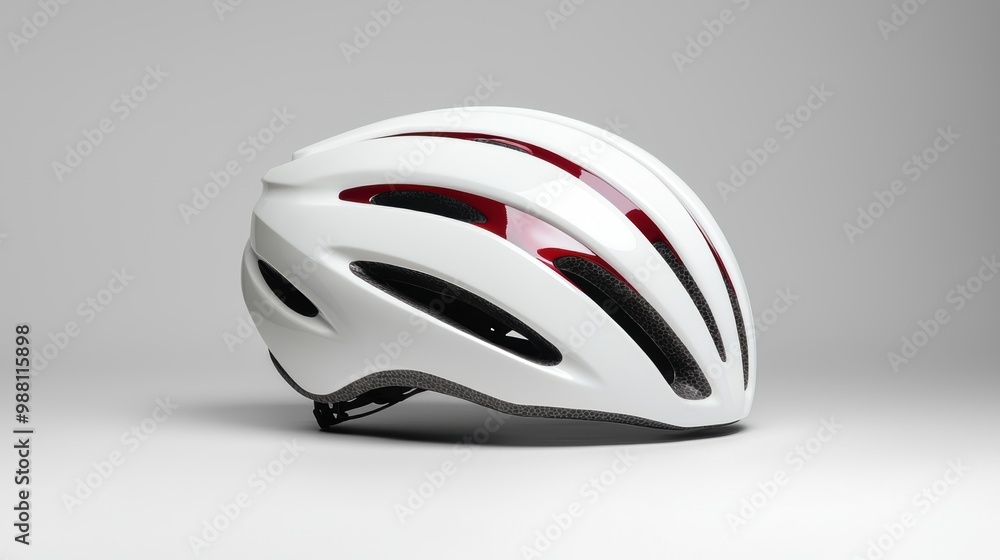 modern white and red bicycle helmet modern white and red bicycle helmet
