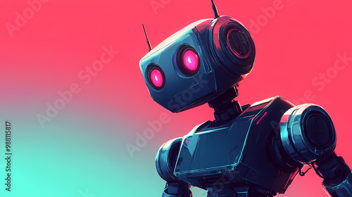 Robot machine uprising in the future. Robot Uprising. Illustration