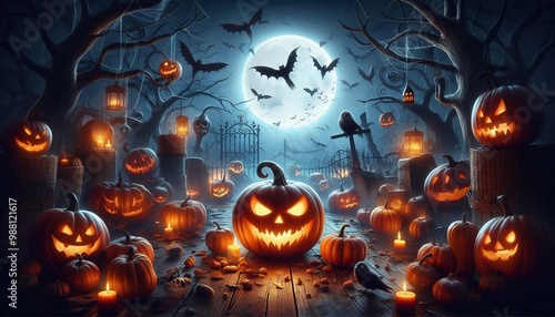 halloween pumpkin background