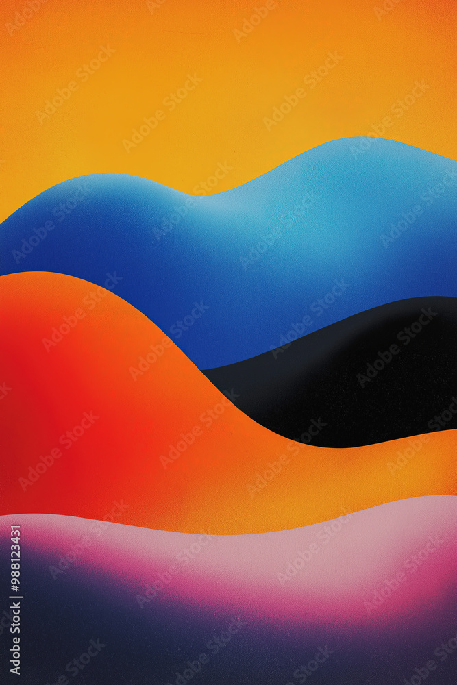 Abstract Wavy Gradient Background Abstract Wavy Gradient Background