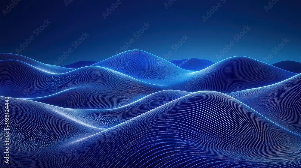 Abstract Blue Wavy Lines Background, Digital Art, Geometric, Modern, Technology, Futuristic Abstract Blue Wavy Lines Background, Digital Art, Geometric, Modern, Technology, Futuristic