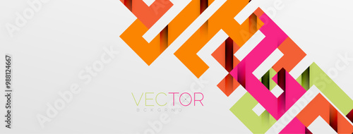 Color bend lines with shadow texture effect. Vector Illustration For Wallpaper, Banner, Background, Card, Book Illustration, landing page